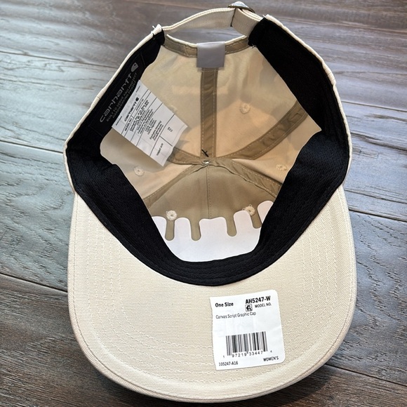 Carhartt Force Sweatband,canvas embroidered script graphic, buckle back cap OSFM - Picture 7 of 10